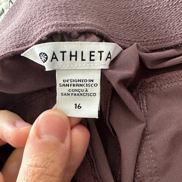 Athleta Mauve Wide-Leg Pants - Picture 4 of 5